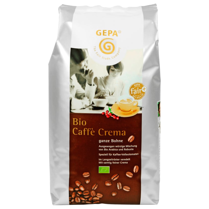 Gepa Bio Kaffee Crema ganze Bohne 1kg